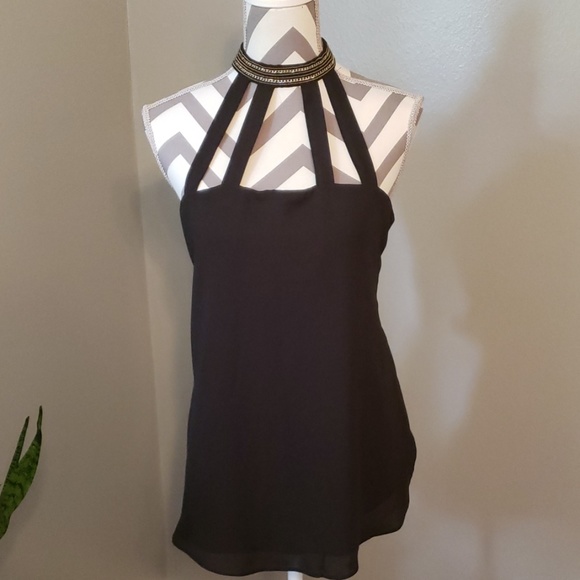 Haute Monde Tops - FLASH SALE 3 for $25 💖Black Halter Top